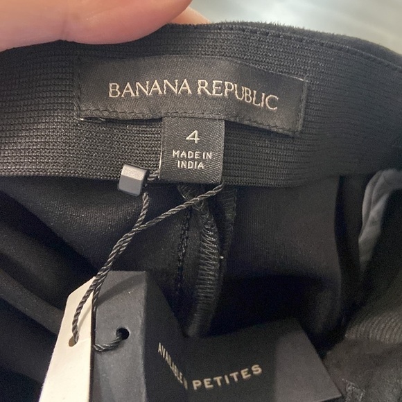 NEW banana republic SZ 4 black vegan suede devon leggings - Picture 5 of 7